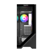 VENTO VG4202FL Mid Tower, 850W 80+ Siyah, Temperli Cam, RGB, ATX GAMING KASA
