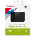 TOSHIBA HDTP320EK3AA, Canvio Ready, 2TB, 2.5" USB 3.0, Taşınabilir, Harici HDD, (Black)