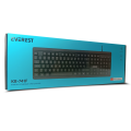 EVEREST KB-741F, USB Kablolu, Türkçe F,  2 metre Bakır Kablolu, Standart Klavye (Siyah)