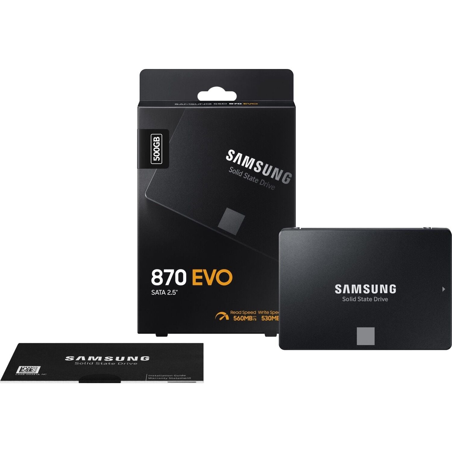 SAMSUNG 870 EVO 500GB 560/530MB/s 2.5'' SATA3 SSD MZ-77E500BW
