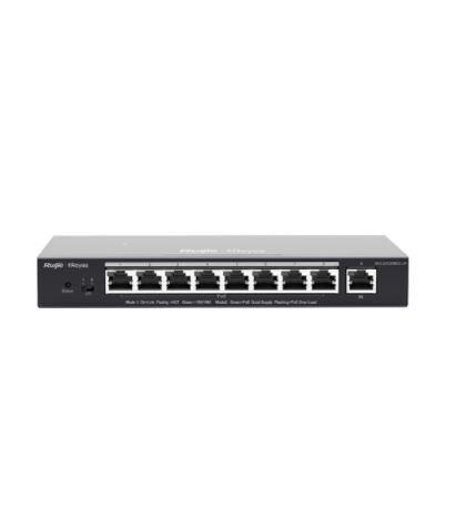 RUIJIE-REYEE RG-ES209GC-P 9 Port 10/100/1000 8 port poe 120W Yönetilebilir (L2) Switch