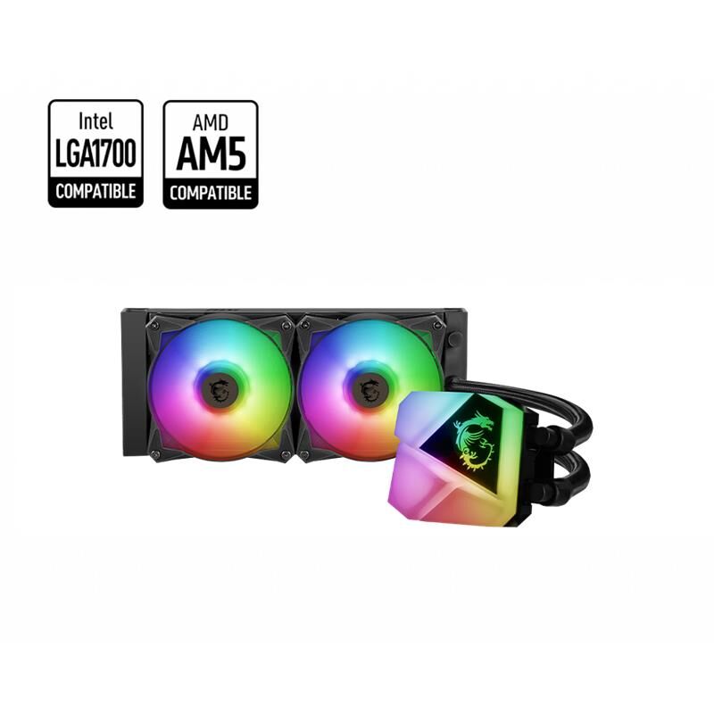 MSI MAG CORELIQUID C240 240MM ARGB CPU SIVI SOĞUTUCU (LGA 1150/1151/1155/1156/1200/1700/AM4/AM5 UYUMLU)