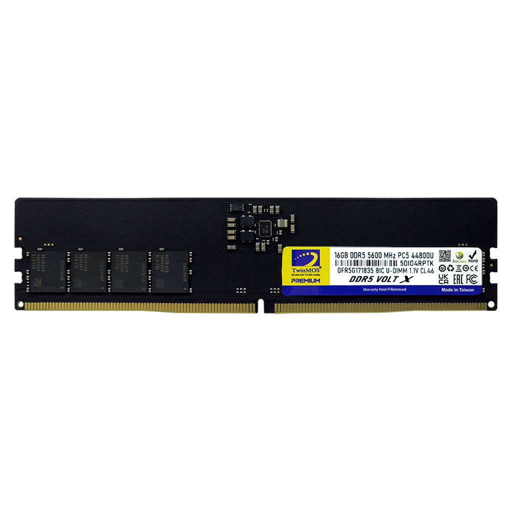 TwinMOS TMD516GB5600U46WO, VoltX, 16GB, DDR5,  5600MHz, CL46, 1.1V Desktop Ram
