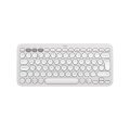 LOGITECH K380S, Pebble Keys 2,  Beyaz, 920-011860, Bluetooth, Türkçe, Q, Multimedya, Mini Klavye