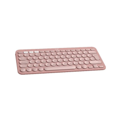 LOGITECH K380S, Pebble Keys 2,  Rose, 920-011861, Bluetooth, Türkçe, Q, Multimedya, Mini Klavye