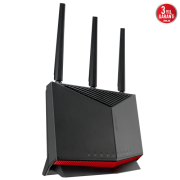 ASUS RT-BE86U, BE6800, 4 Port, 6800Mbps, Dual Band, WİFİ 7, AiMesh, AiProtection Pro, Gigabit Extendable Router