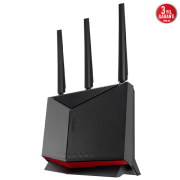 ASUS RT-BE86U, BE6800, 4 Port, 6800Mbps, Dual Band, WİFİ 7, AiMesh, AiProtection Pro, Gigabit Extendable Router