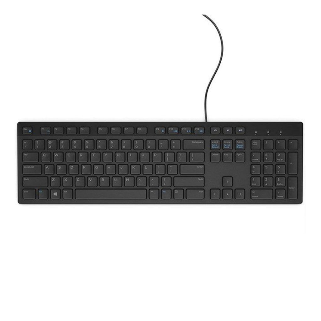DELL KB216-BK-INT, Siyah, USB Kablolu, İngilizce, Multimedya KLAVYE
