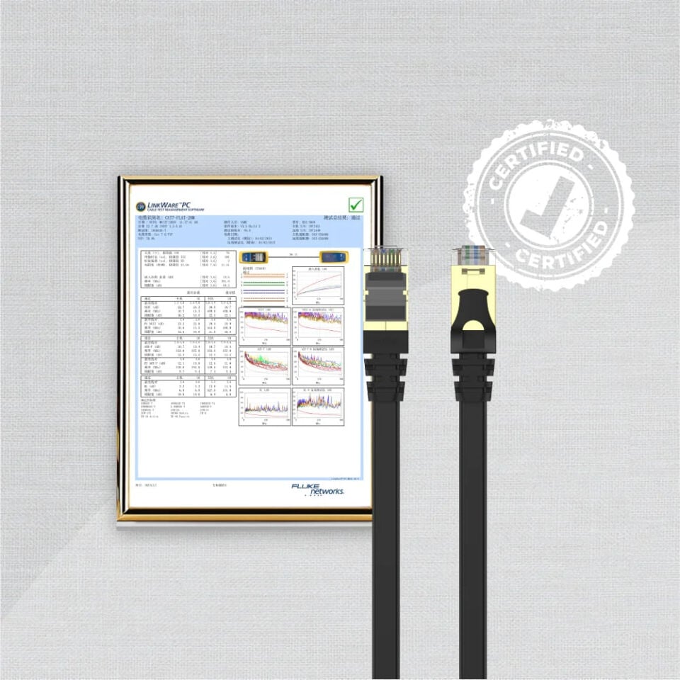UNITEK CAT7 PATCH KABLO 1MT FLAT (C1897BK-1M)