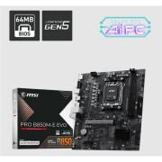 MSI PRO B850M-E EVO DDR5 8200MHZ 1XVGA 1XHDMI 1XM.2 USB MATX AM5 (AMD AM5 9000/8000/7000 SERİLERİ İLE UYUMLU)