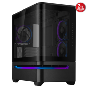 ASUS PRIME AP202 TG ARGB, PSU YOK, Tempered Glass, Kavisli Panel, ARGB, mATX, GAMING KASA