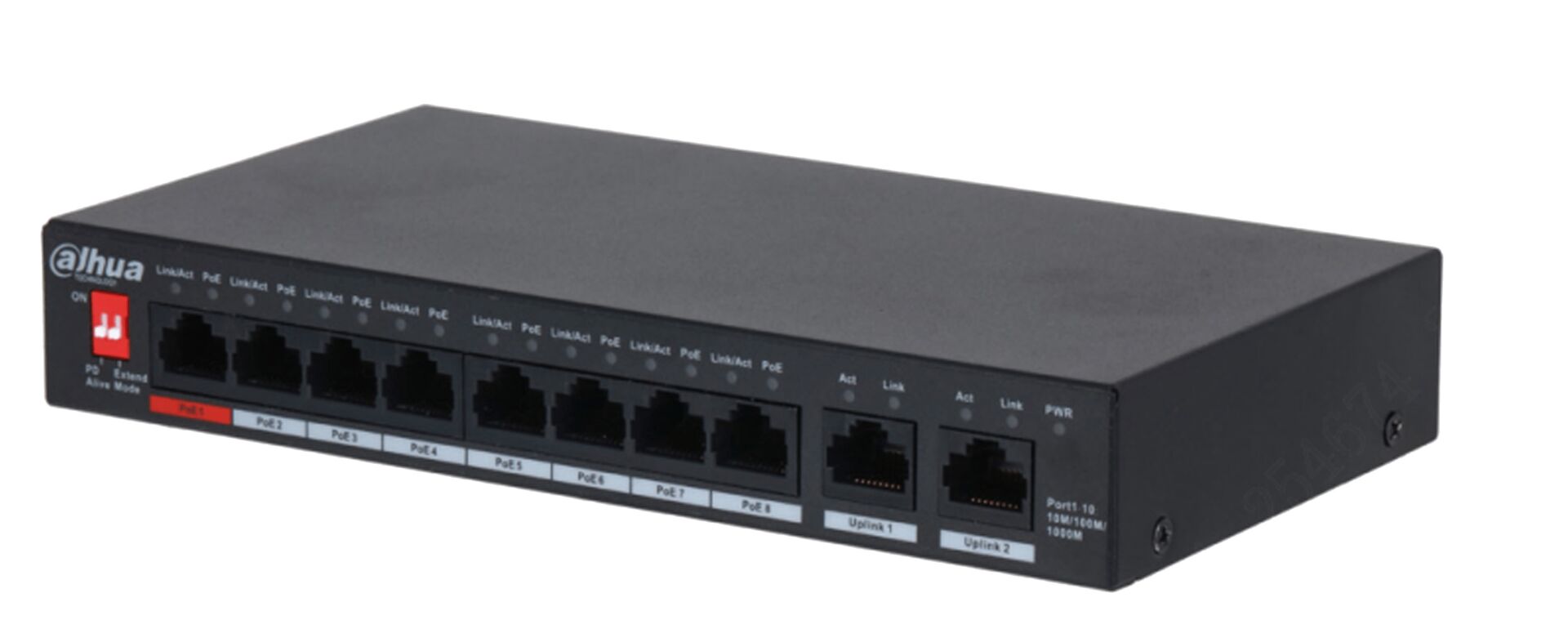 DAHUA PFS3010-8GT-96-V2 8 PORT POE SWİTCH (8GE POE + 2GE) TOPLAM 96W