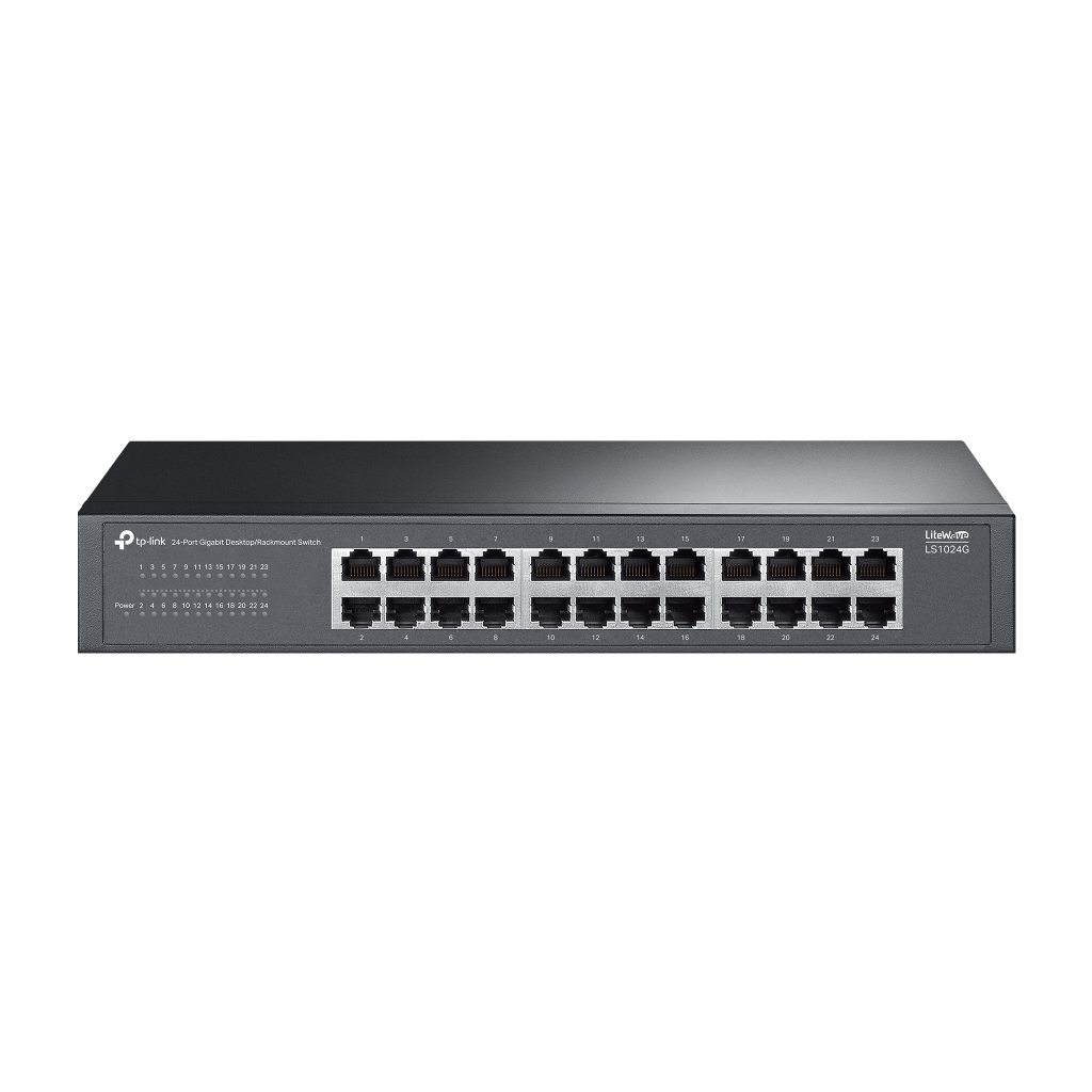TP-LINK LS1024G, Green Tech, 24 Port GigaBit, Yönetilemez, Metal Kasa, Masaüstü Switch