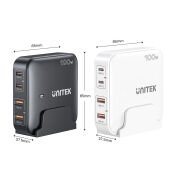 Unitek 100W Masaüstü GAN Şarjİstasyon Beyaz (P1229AWH)