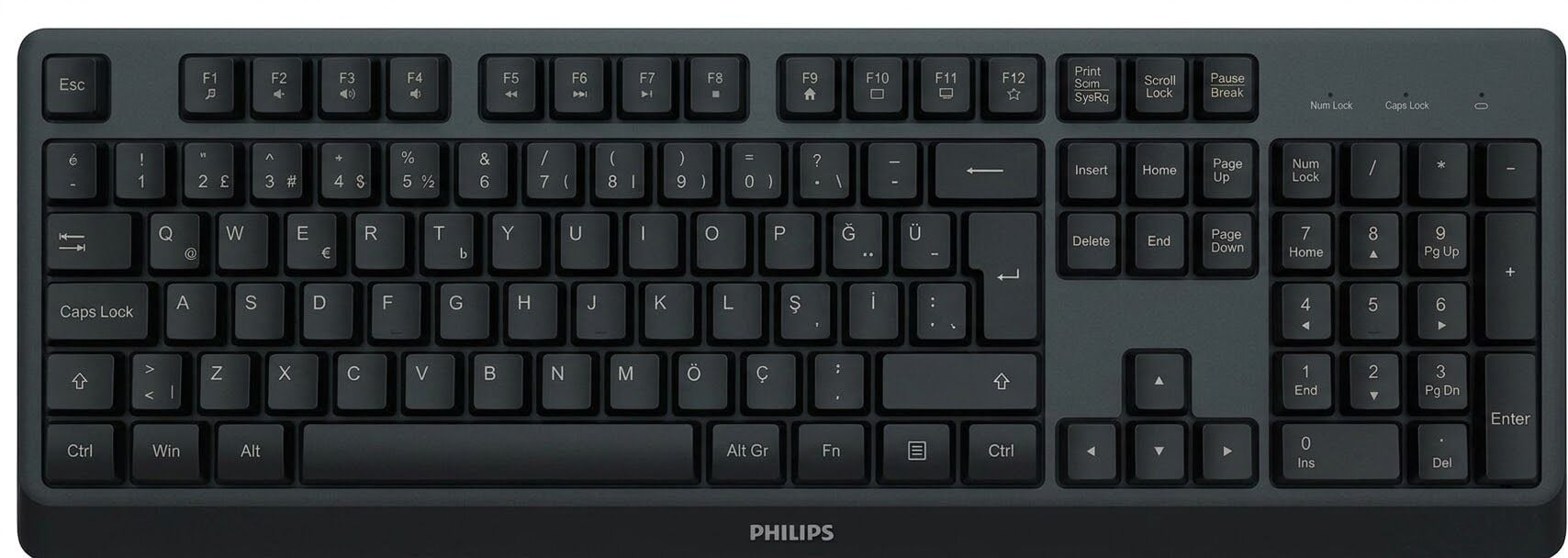 PHILIPS SPK6368B Q Türkçe Kablosuz Siyah Klavye