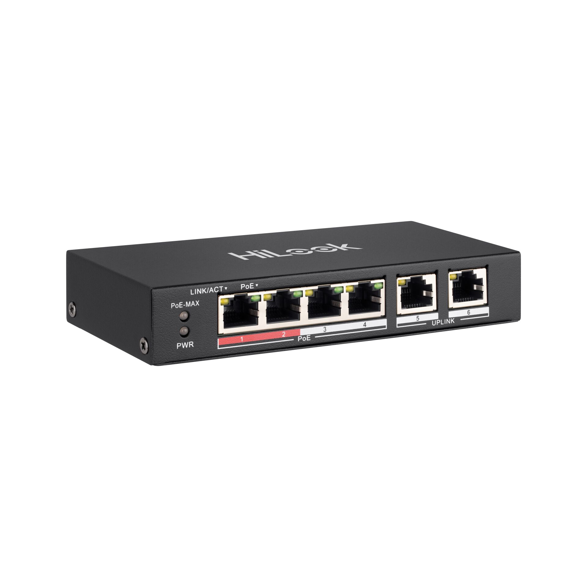 HILOOK NS-0106P-35 10/100 4 PORT POE 2 PORT UPLINK FAST ETHERNET SWITCH