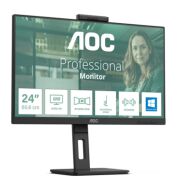 23.8 AOC 24P3CW IPS 4MS 75MHZ 1XHDMI 1XDP USB TYPE-C RJ45 FHD 1920X1080 WEBCAM HOPARLÖR ÇERÇEVESİZ VESA SİYAH