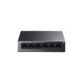 TP-LINK LS106P, Green Tech, 6 Port, MeggaBit, 4 Port PoE+ 65W, Metal Kasa, Yönetilemez, Masaüstü Switch