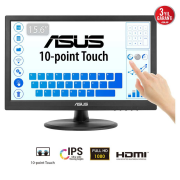 ASUS VT169HE 15.6'' 5ms, 60Hz, Dokunmatik, HDMI, D-Sub, Düşük Mavi Işık, FreeSync, IPS Panel Monitör