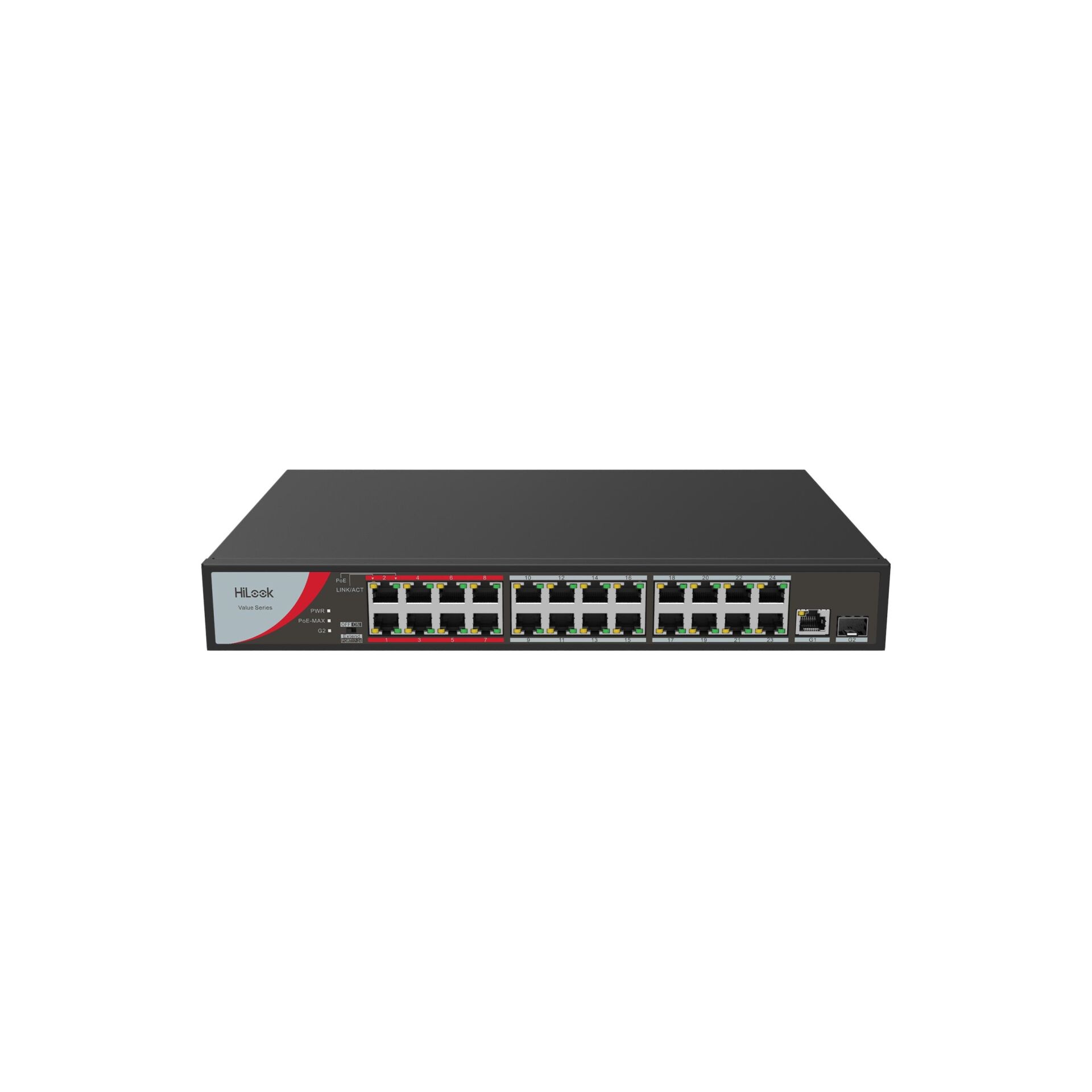 HILOOK NS-0326P-230 24 PORT 10/100 24 PORT POE+ 1X UPLINK + 1XSFP 230W RACK MOUNT SWITCH