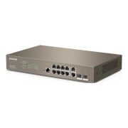 TENDA TEG5312F 10 PORT 10/100/1000 2 X SFP YONETILEBILIR RACK MOUNT SWITCH