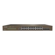 TENDA TEG3328F 28 PORT 10/100/1000 4 X SFP YONETILEBILIR RACK MOUNT SWITCH