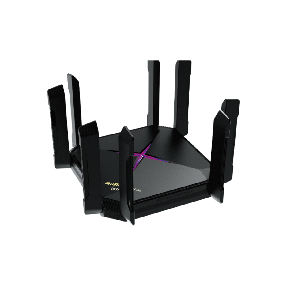 RUIJIE Reyee RG-EW6000GX, AC1300, 4Port GigaBit, 1267Mbps, Dual Band, Wifi 6, Masaüstü, Reyee Mesh, Router