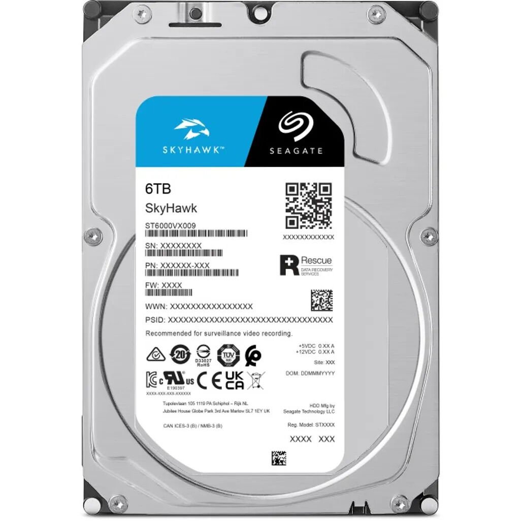 SEAGATE SKYHAWK 6TB 5400RPM 256MB SATA3 ST6000VX009 7/24 HARDDİSK