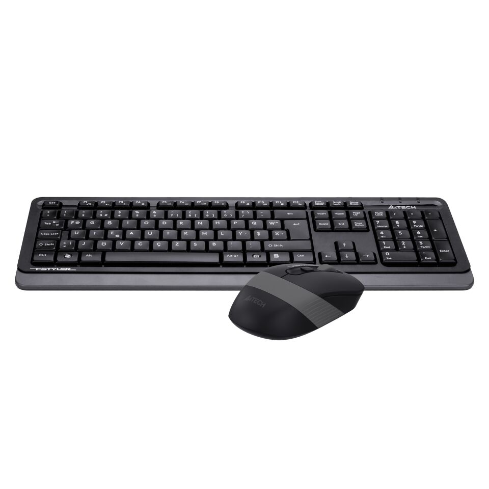 A4 TECH FG1010 KABLOSUZ STANDART GRİ F KLAVYE MOUSE