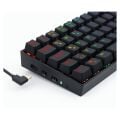 REDRAGON K530 DRACONIC PRO Q TR 60% KOMPAKT KABLOSUZ-BLUETOOTH 2.4G SWITCH MEKANİK KLAVYE SİYAH