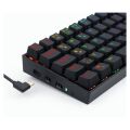 REDRAGON K530 DRACONIC PRO Q TR 60% KOMPAKT KABLOSUZ-BLUETOOTH 2.4G SWITCH MEKANİK KLAVYE SİYAH