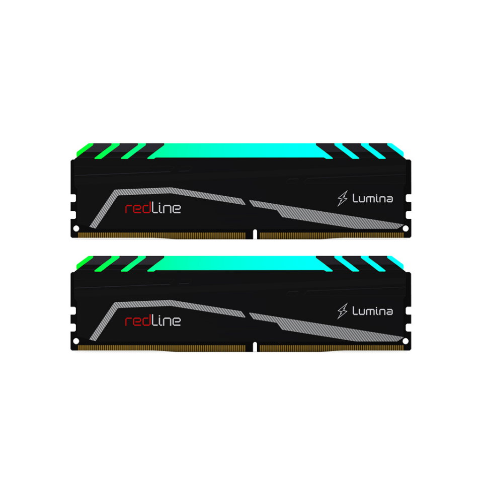 MUSHKIN redLine Lumina, MLA4C320GJJM8GX2, 2x8Gb Kit, 3200Mhz, DDR4, CL16, RGB, Desktop Gaming RAM (Soğutuculu)