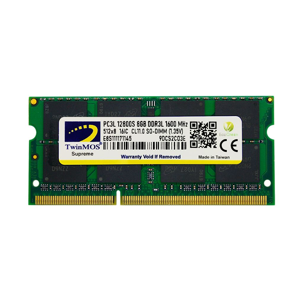 TwinMOS MDD3L8GB1600N, 8GB, DDR3, 1600MHz, 1.35V Notebook Ram