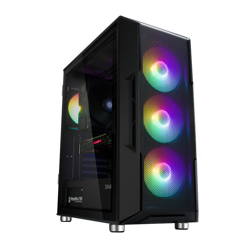 ZALMAN I3 NEO, MegaMax, 700W 80+, Mesh Panel, Tempered Glass, RGB, ATX GAMING KASA