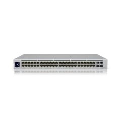 UBNT USW-48-POE 48 PORT GIGABIT + 4X1GB SFP UPLINK L2 195W POE YÖNETİLEBİLİR RACKMOUNT SWITCH