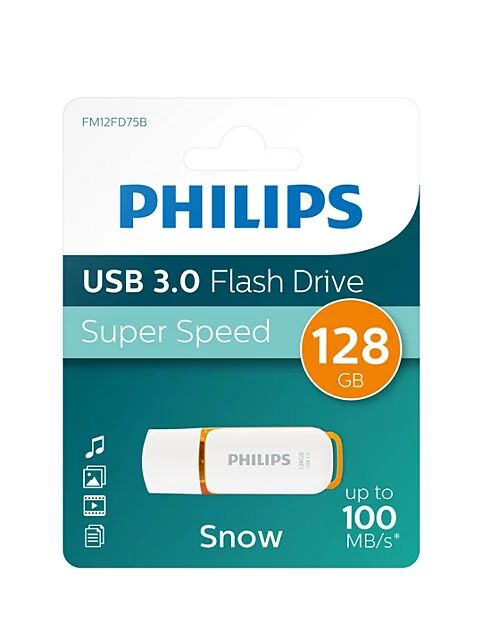 PHILIPS 128GB USB 3.0 SNOW TURUNCU FM12FD75B/00