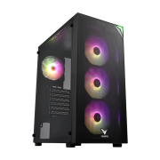 VENTO VG3400S Mid Tower, 650W 80+ Siyah, Temperli Cam, RGB, ATX GAMING KASA