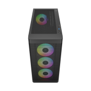 GAMDIAS ATHENA M3, 750W, 80+ Bronze, Tempered Glass, Type-C, Mesh Ön Panel, ARGB, ATX, GAMING KASA