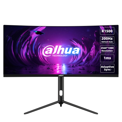 DAHUA Gaming LM30-E330CA 30'' Curved (Kavisli) 1ms 200Hz WFHD 2560x1080 2x HDMI 2x DP Siyah Monitör