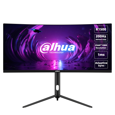 DAHUA Gaming LM30-E330CA 30'' Curved (Kavisli) 1ms 200Hz WFHD 2560x1080 2x HDMI 2x DP Siyah Monitör