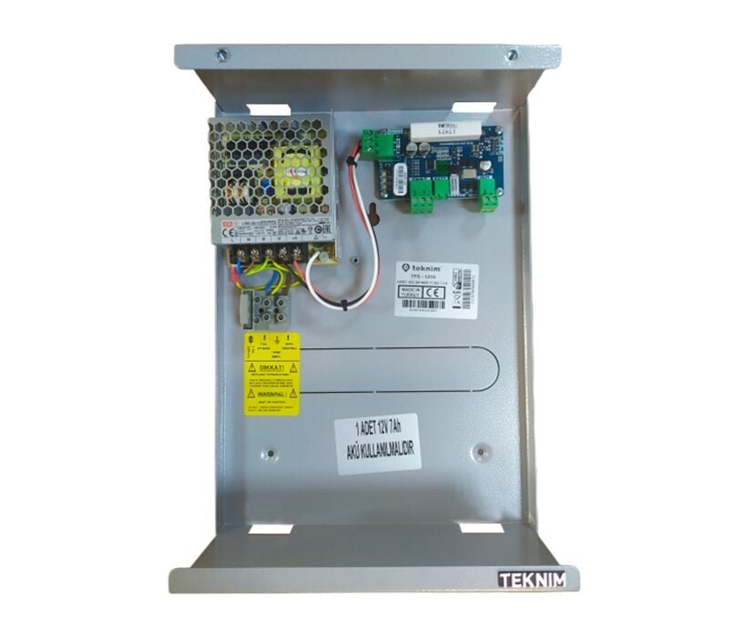 TEKNİM TPS-1215 HARİCİ GÜÇ KAYNAĞI, 12VDC 1,5A (AKÜ HARİÇ)