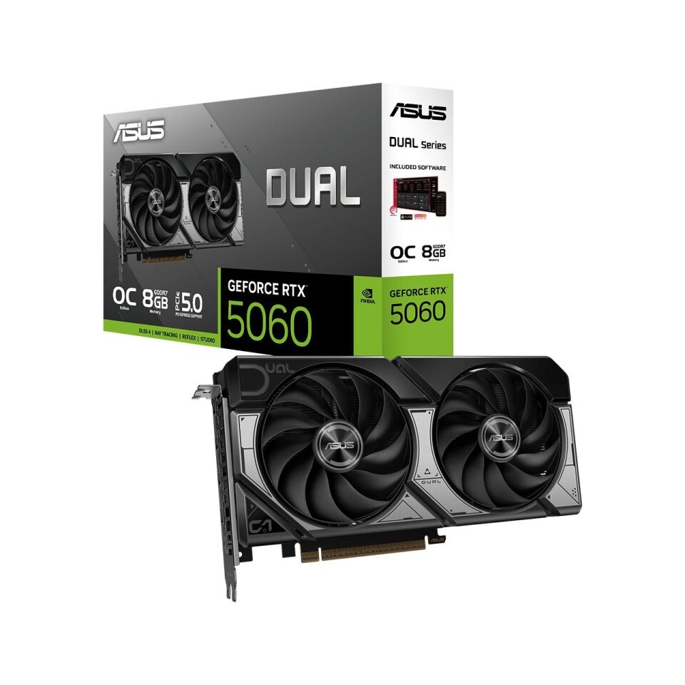 ASUS DUAL-RTX5060-O8G RTX5060 8GB DDR7 128Bit 3xDP/1xHDMI