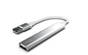 INCA IUSB-04T USB 3.0 +3*USB 2.0 Slim Aluminyum Kasa USB Çoklayıcı