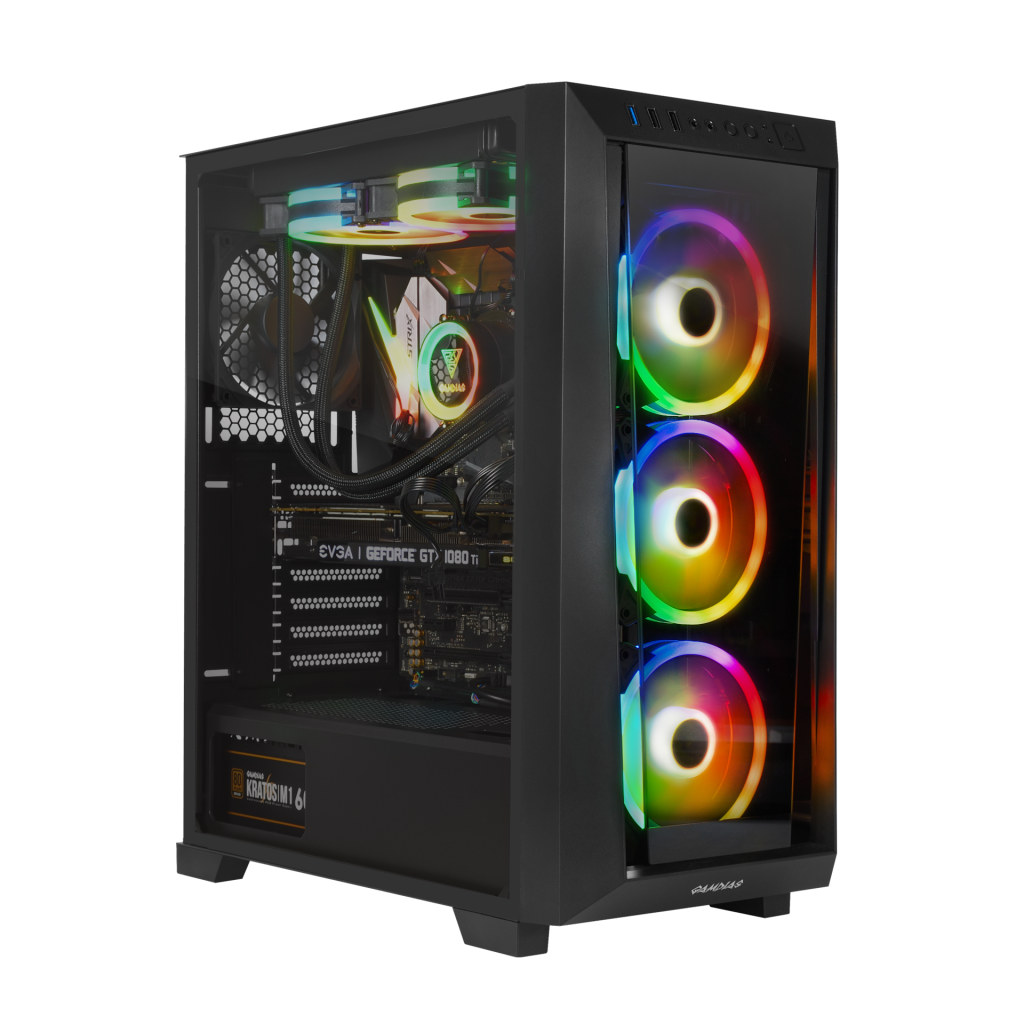 GAMDIAS TALOS M1 Elite, 850W, 80+ Bronze, Tempered Glass, ARGB, ATX GAMING KASA