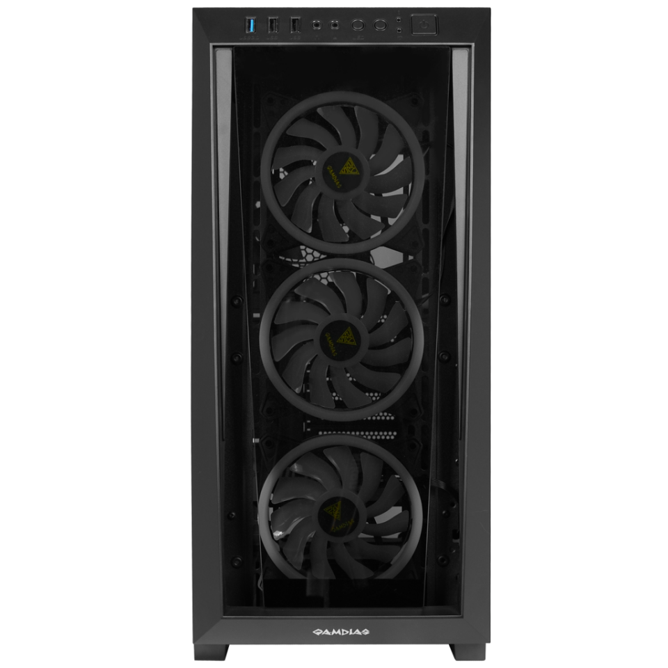 GAMDIAS TALOS M1 Elite, 850W, 80+ Bronze, Tempered Glass, ARGB, ATX GAMING KASA