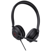 YEALINK UH35, Kablolu, Teams Uyumlu, USB-A, USB-C, 3,5mm Stereo Hoparlör ve Dinamik EQ, Çift Taraflı, Gürültü Engelleyici, Çağrı Merkezi, Ofis, Toplantı, Mikrofonlu Kulaklık