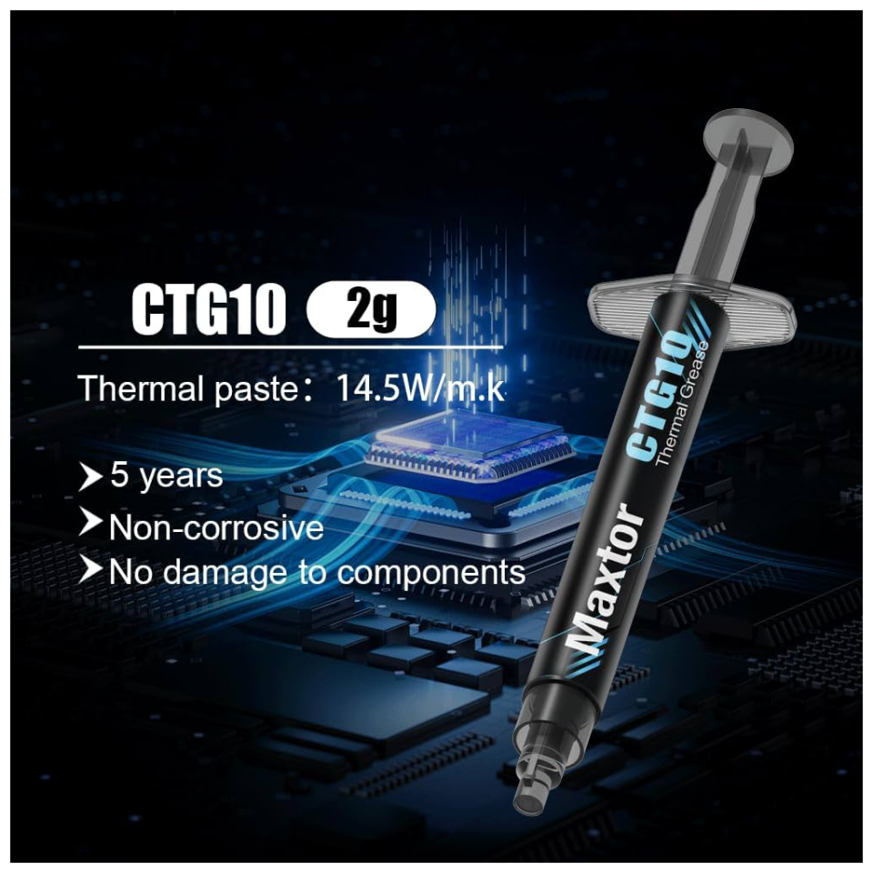 MAXTOR CTG10, 2Gram, Yüksek Performanslı,  Termal Macun, Termal İletkenlik: 14.5W/mK