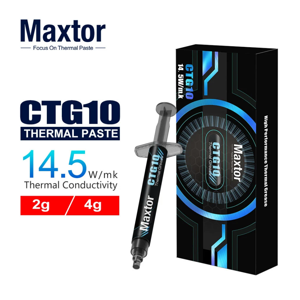 MAXTOR CTG10, 4Gram, Yüksek Performanslı,  Termal Macun, Termal İletkenlik: 14.5W/mK