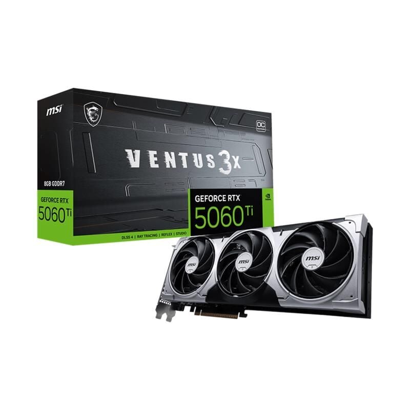 MSI GEFORCE RTX5060TI 8G VENTUS 3X OC 8GB DDR7 128BIT 3XDP 1XHDMI EKRAN KARTI