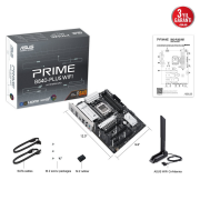 ASUS PRIME B840-PLUS WIFI, 4xDDR5, 3x M.2, HDMI, DP, Type-C, WI-FI 6E, Bluetooth 5.3, AM5 Soket GAMING Anakart